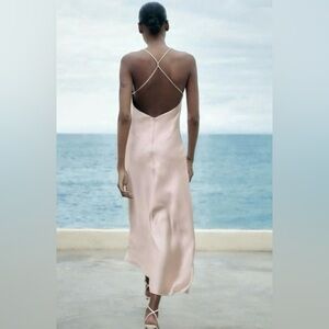 Zara Champagne Slip Dress
